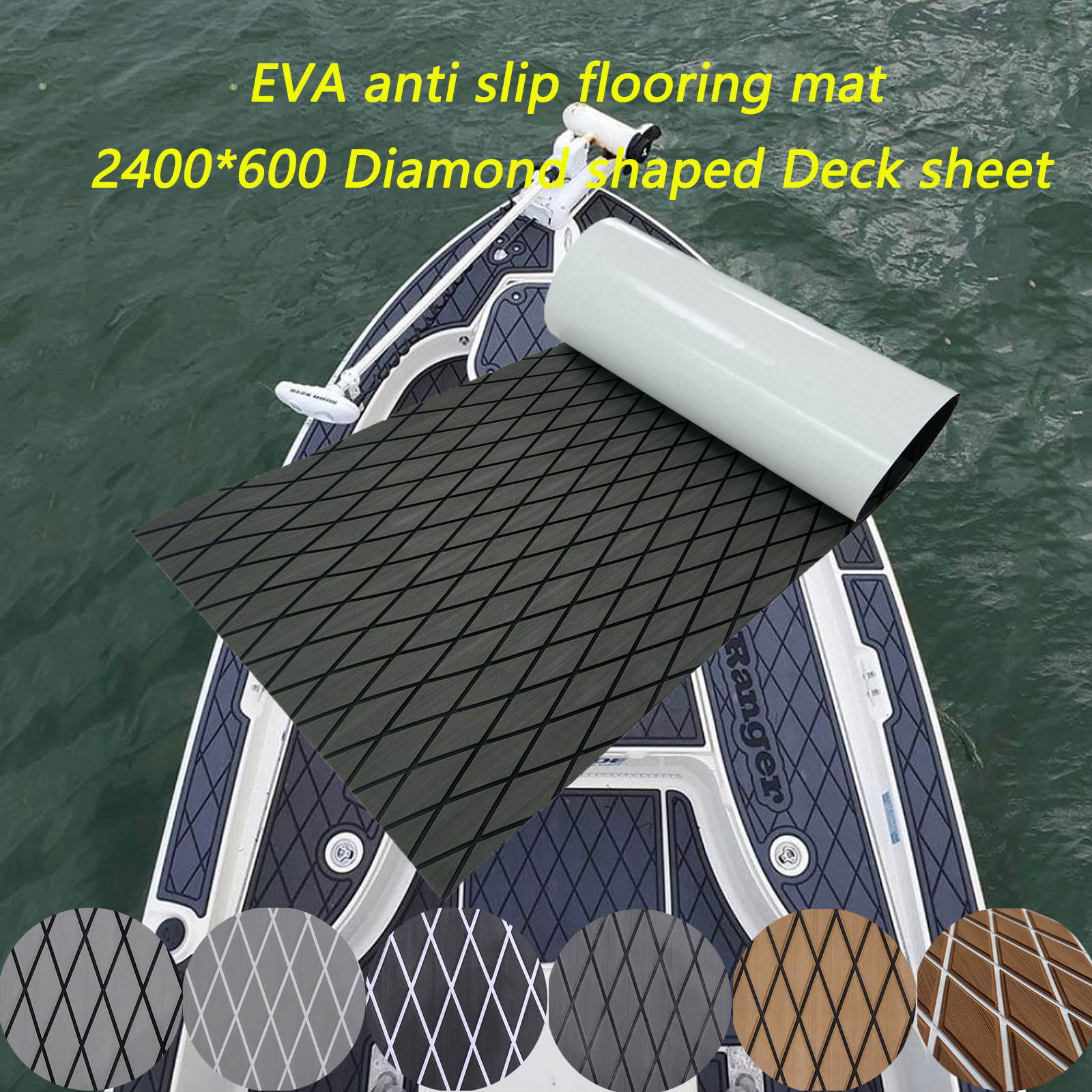 Eva Foam Sheet - 2400*600*6mm Thick Diamonds EVA Foam Flooring