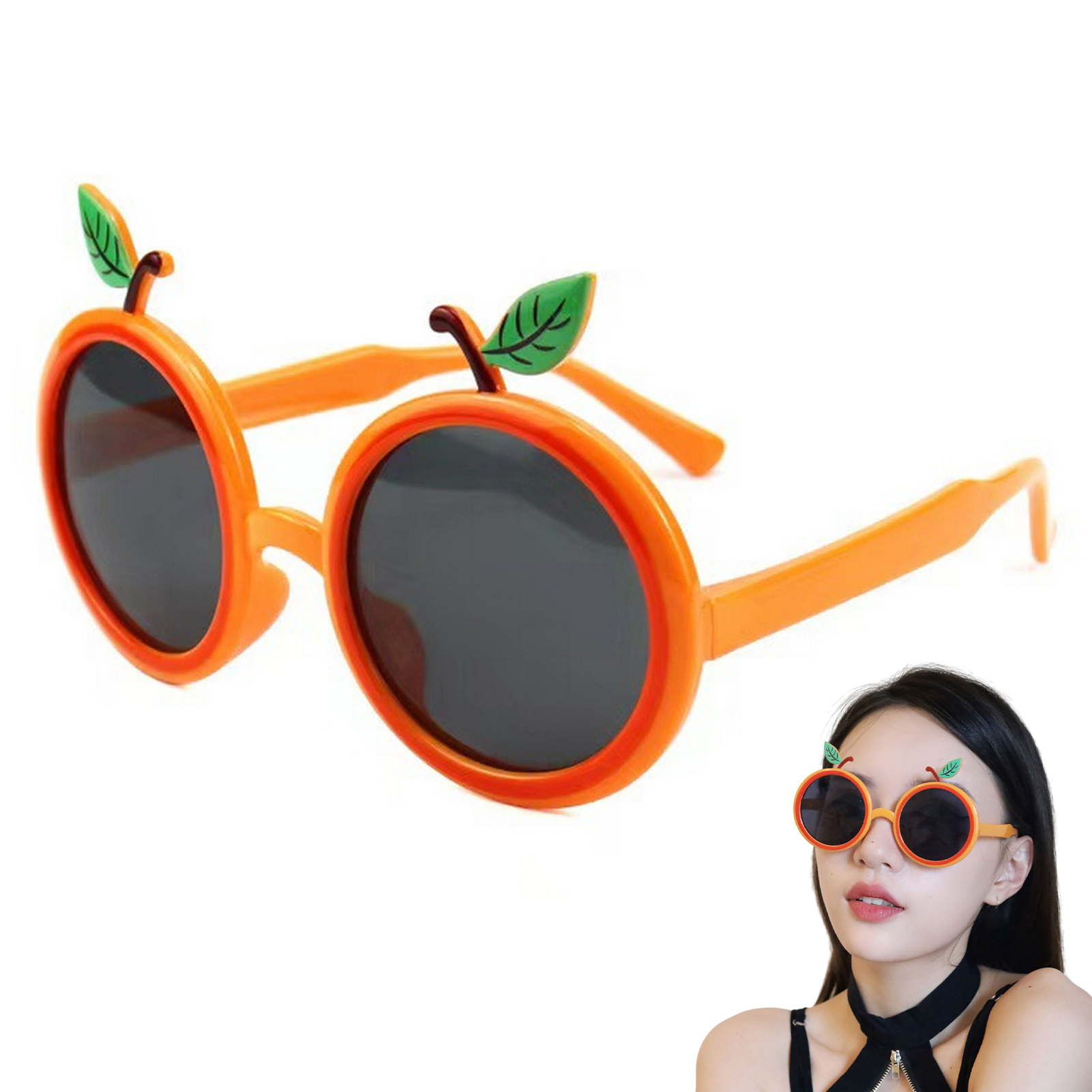 Cosplay Prop Designer - Cartoon Pineapple Sunglasses Holiday Costume Eyewear