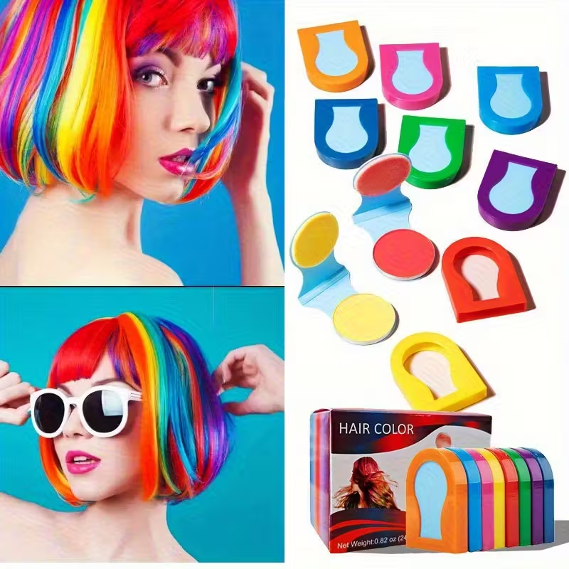 8 colors 3g Disposable Hair Dy - مراجعة Hair Spray Color وسعره