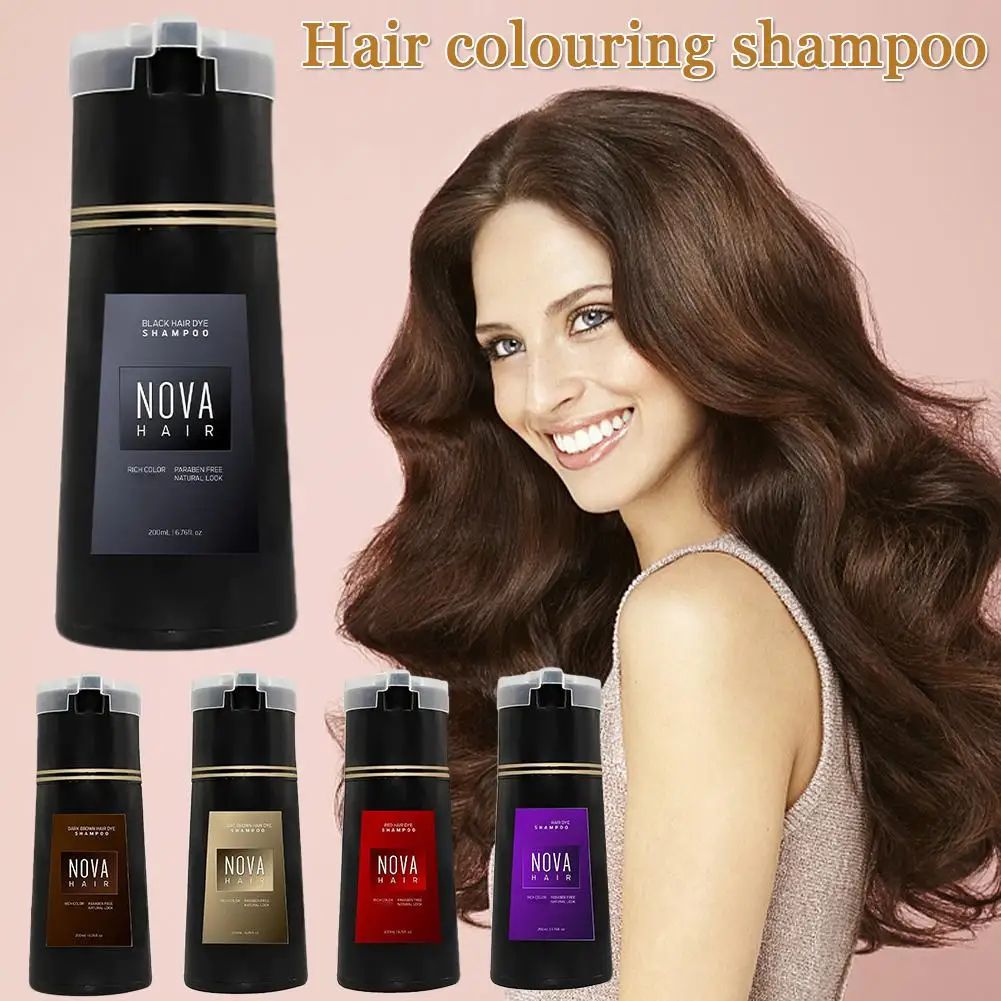 200ml Nova Hair Dye Shampoo Ha - مراجعة Hair Spray Color وسعره