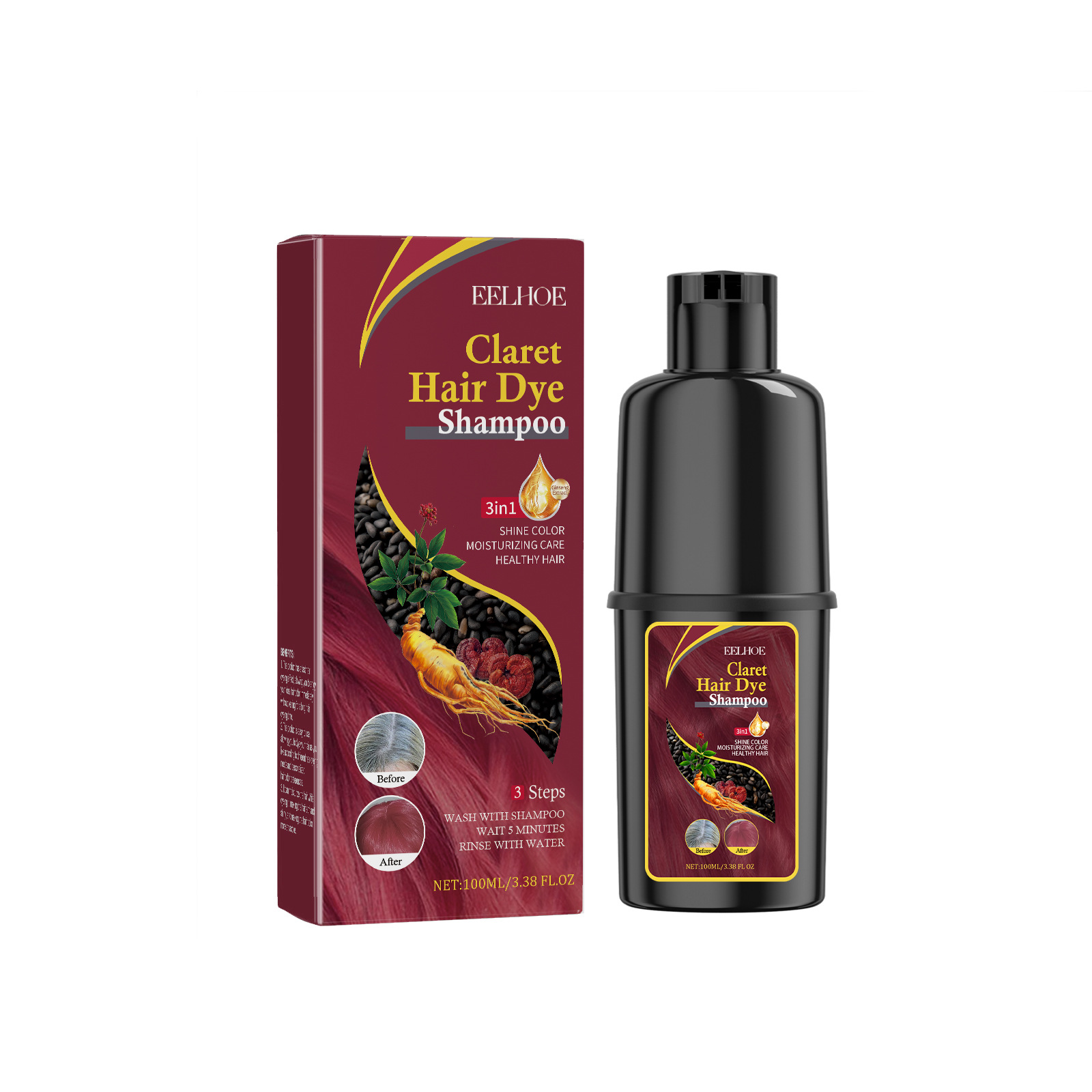 Hair Dyeing Shampoo 3-in-1 Rap - مراجعة Hair Spray Color وسعره