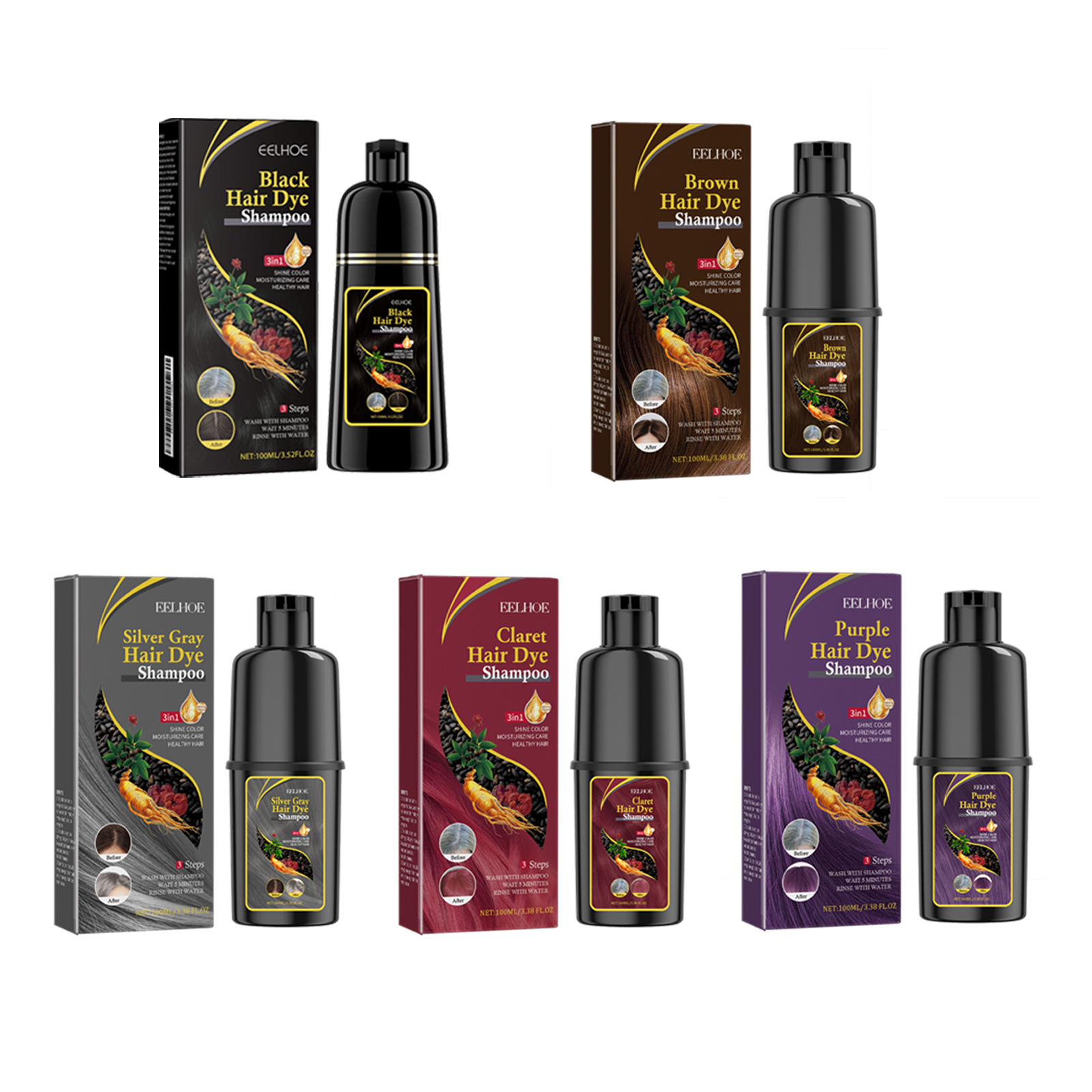 Hair Dyeing Shampoo 3-in-1 Rap - مراجعة Hair Spray Color وسعره