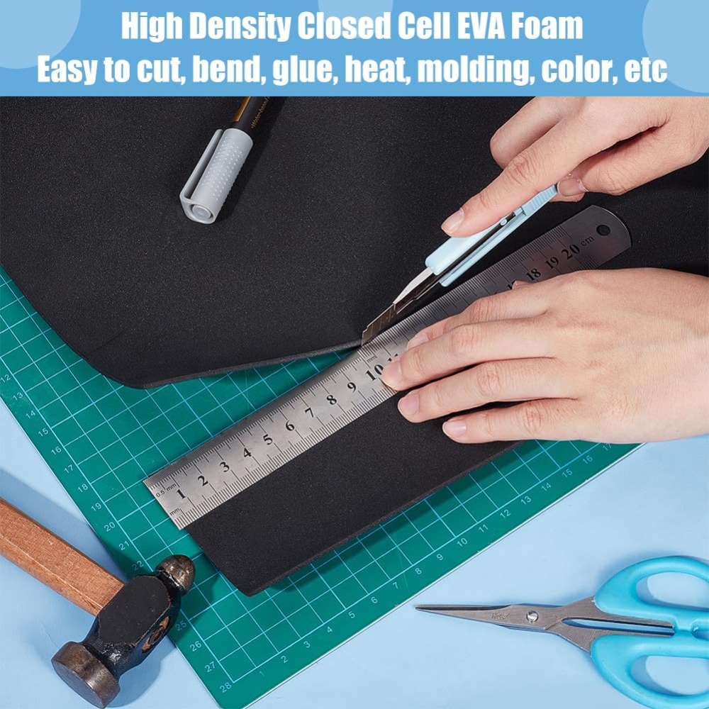 EVA Foam Craft Sheets Black 30 - مراجعة Craft Foam Roll وسعره