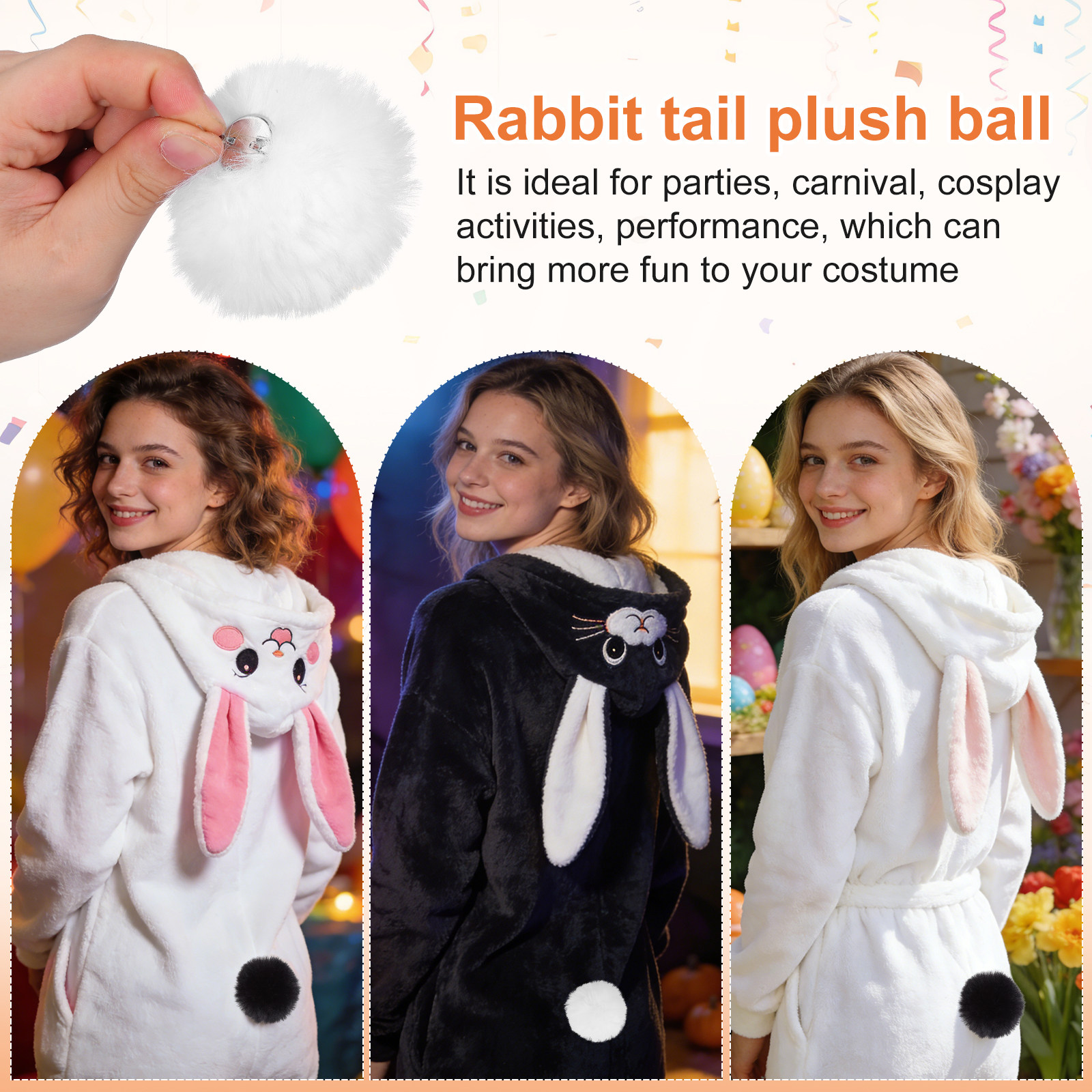 2Pcs Rabbit Tail Ball Costume  - مراجعة Easy Cosplay Prop وسعره