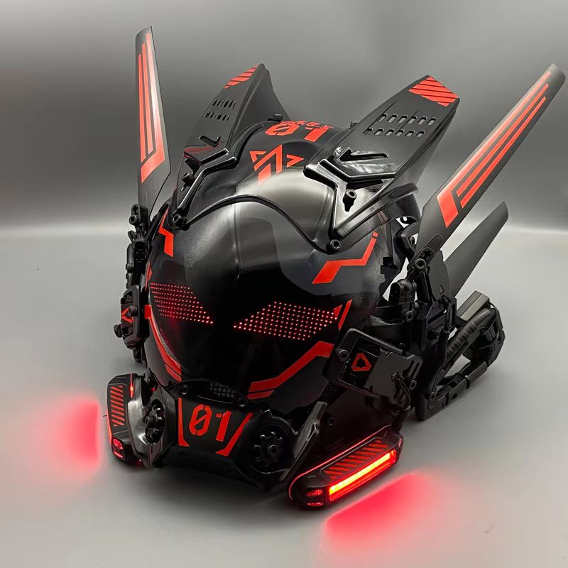 Cyber Punk Cos Mask Cosplay Me - مراجعة Cosplay Prop Display وسعره