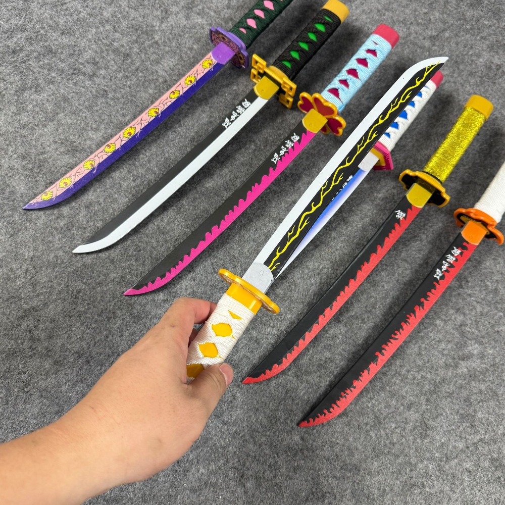 16inch Tomioka Giyuu Katana An - مراجعة Cosplay Prop Katana وسعره