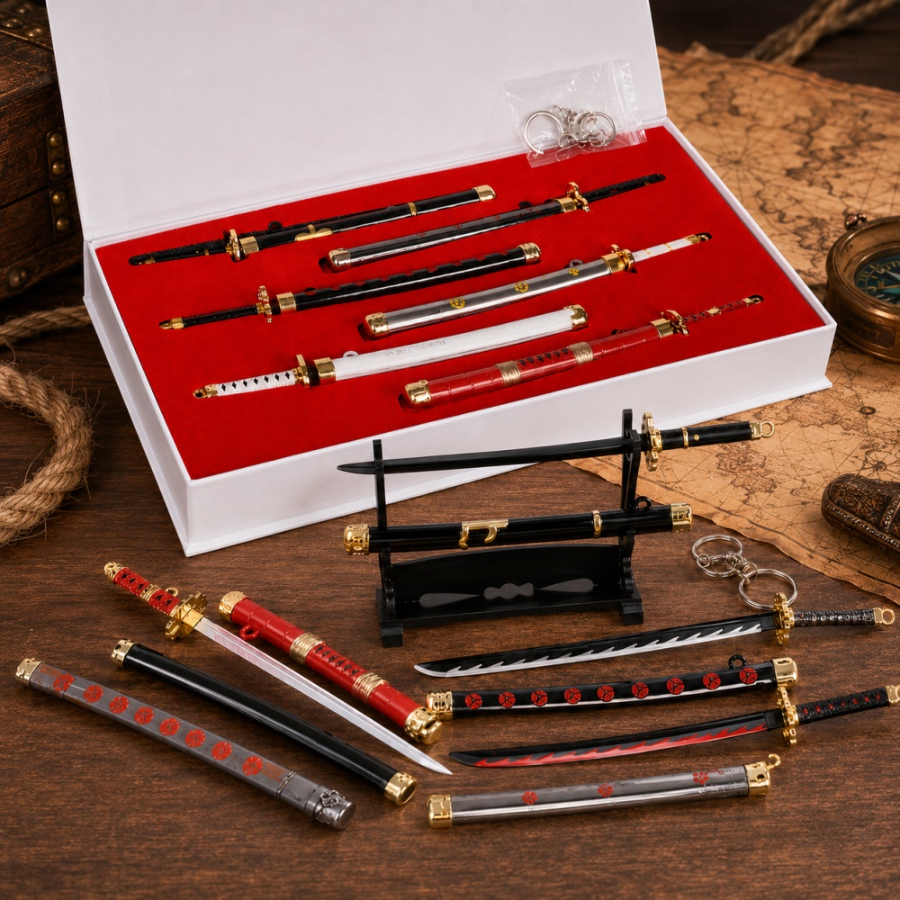 Anime One Piece Zoro Sword Key - مراجعة Cosplay Prop Katana وسعره