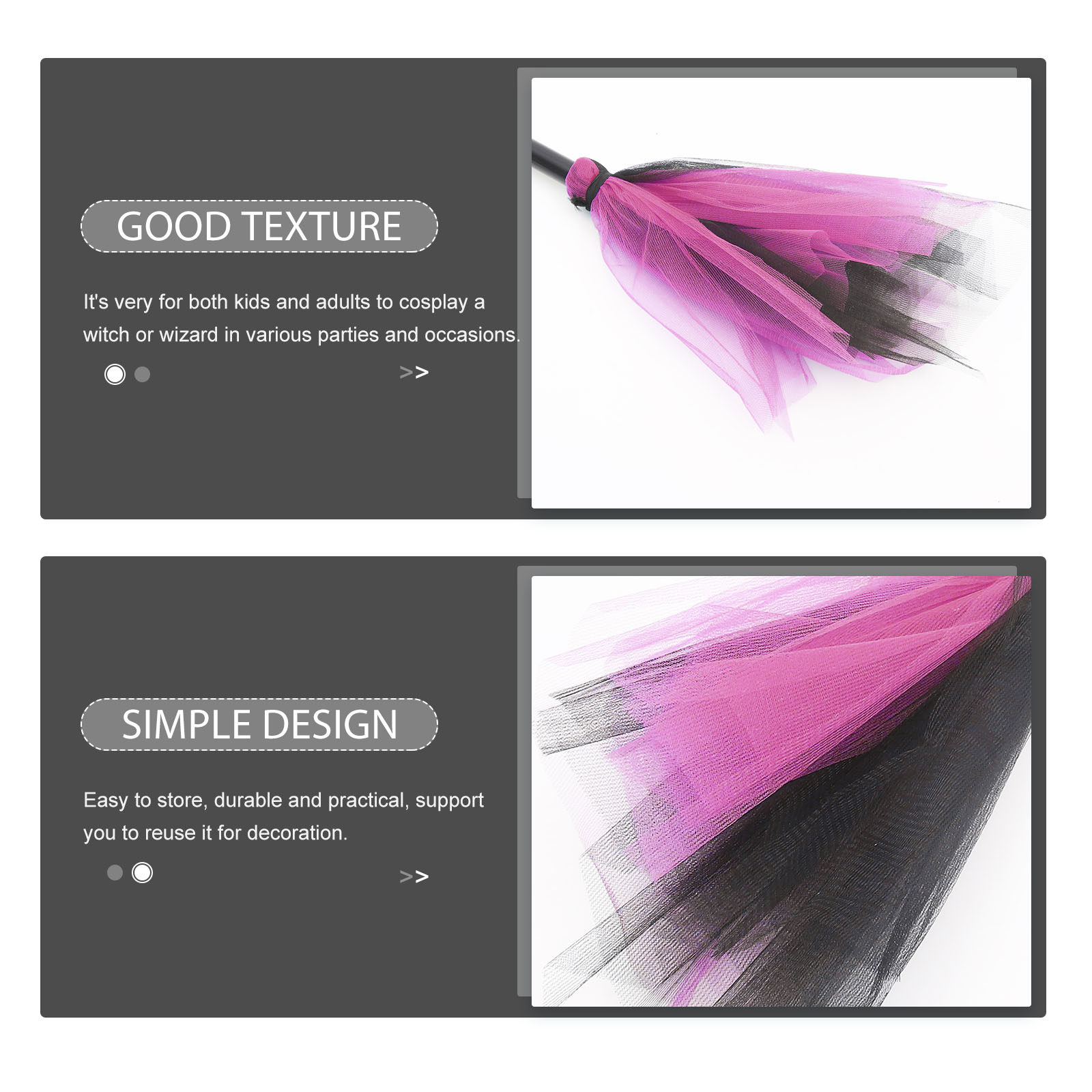 Witch Broom Halloween Decorati - مراجعة Easy Cosplay Prop وسعره