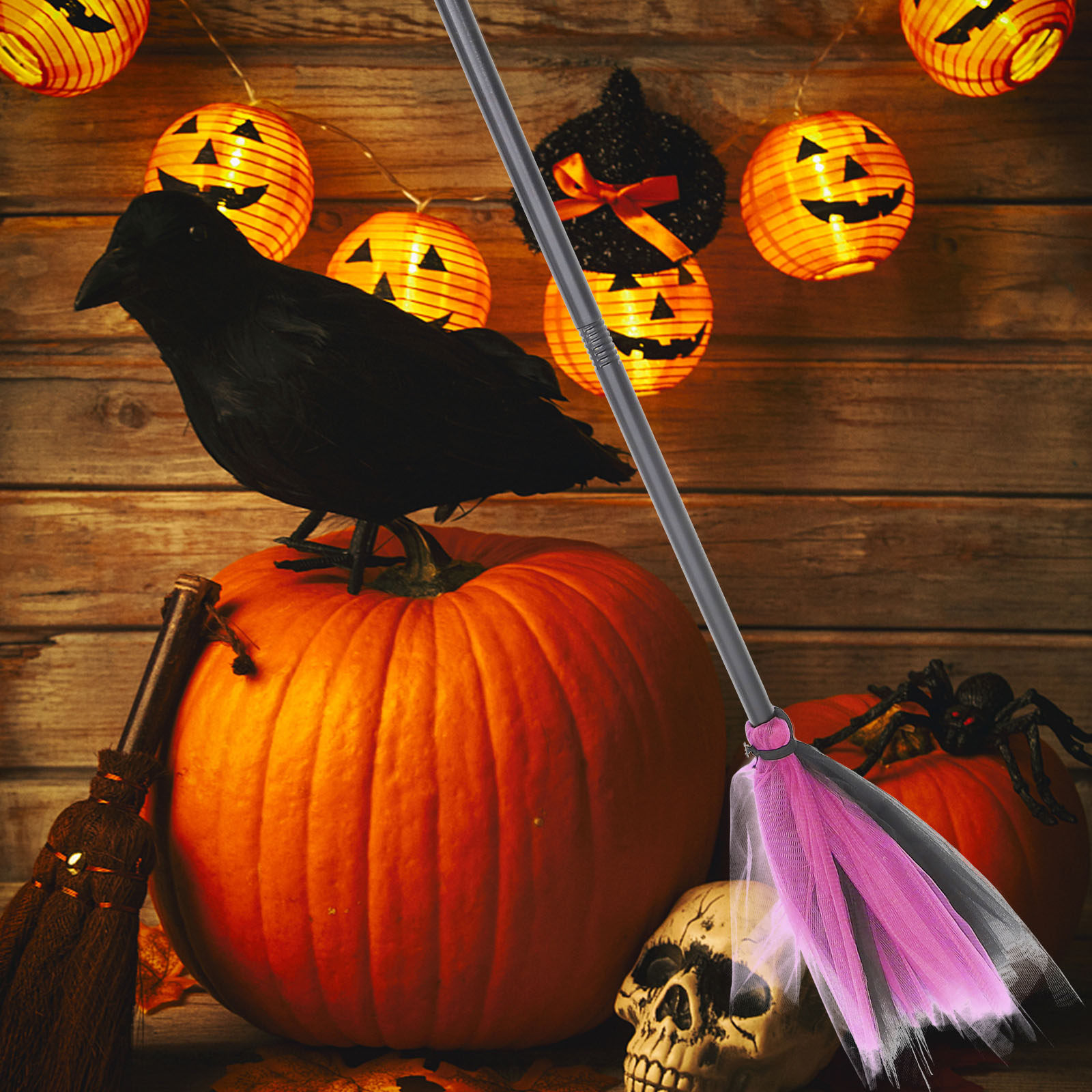 Witch Broom Halloween Decorati - مراجعة Easy Cosplay Prop وسعره