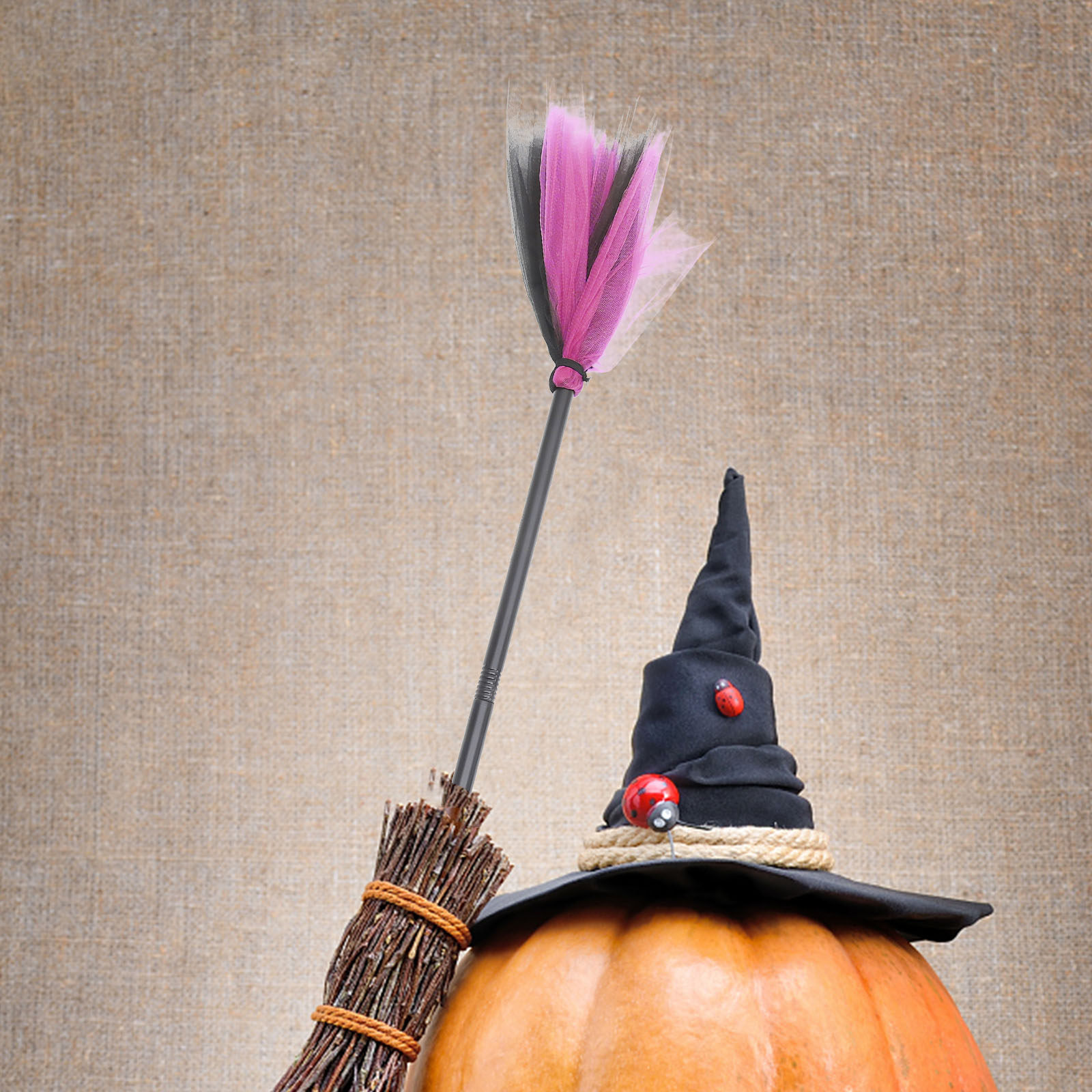 Witch Broom Halloween Decorati - مراجعة Easy Cosplay Prop وسعره