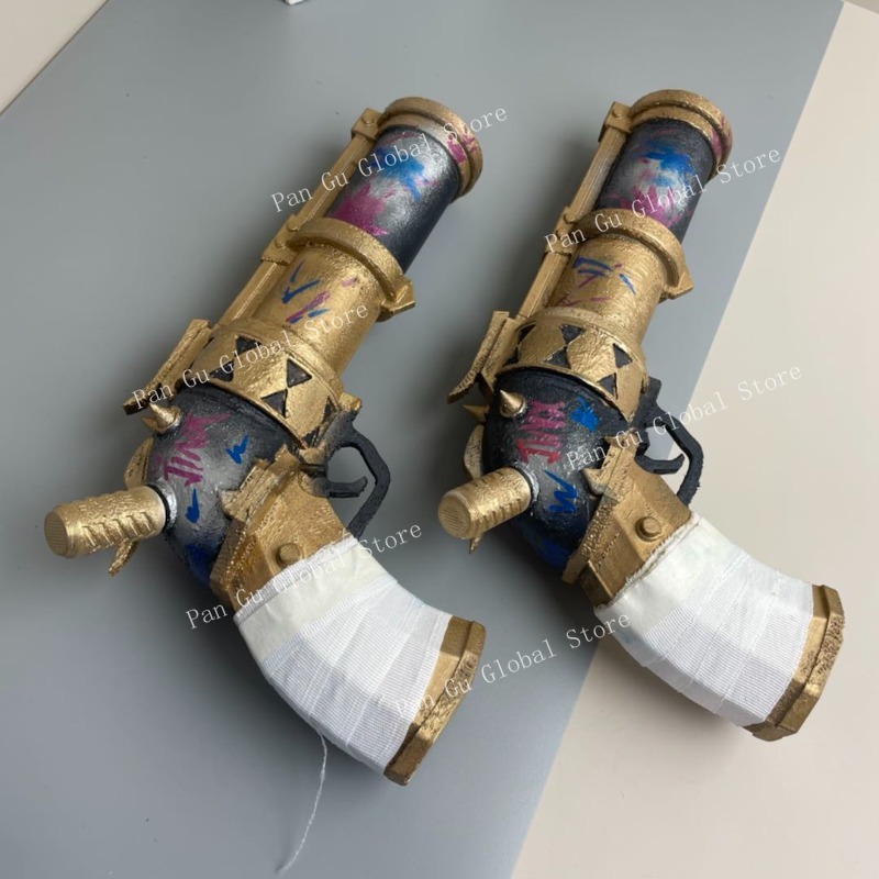 28cm/11.02in Jinx Pistol Custo - مراجعة Cosplay Prop Katana وسعره