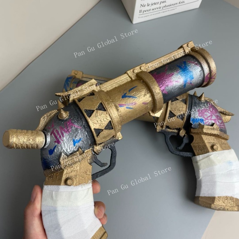 28cm/11.02in Jinx Pistol Custo - مراجعة Cosplay Prop Katana وسعره