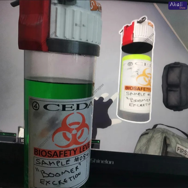 Green Bio Hazard Bottle Prop G - مراجعة Cosplay Prop Display وسعره