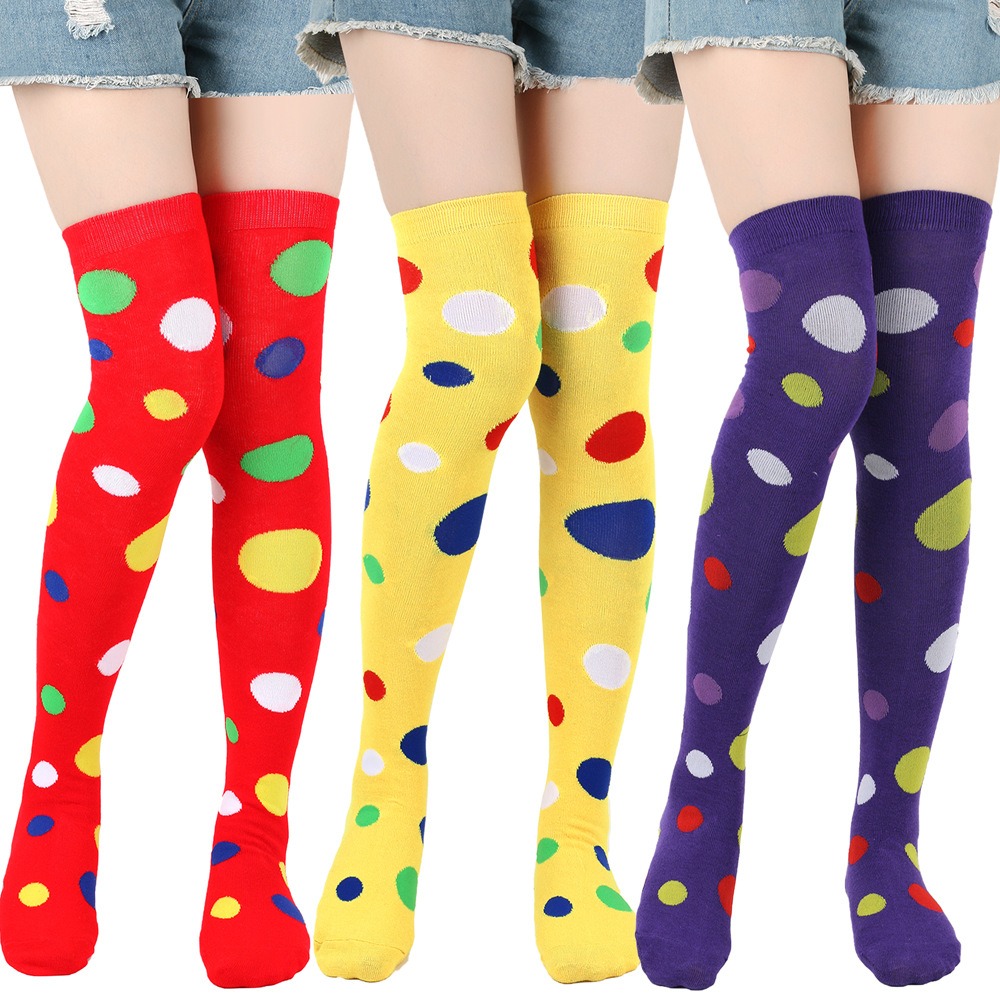Cartoon Polka-dot Cow Stocking - مراجعة Cosplay Prop Designer وسعره
