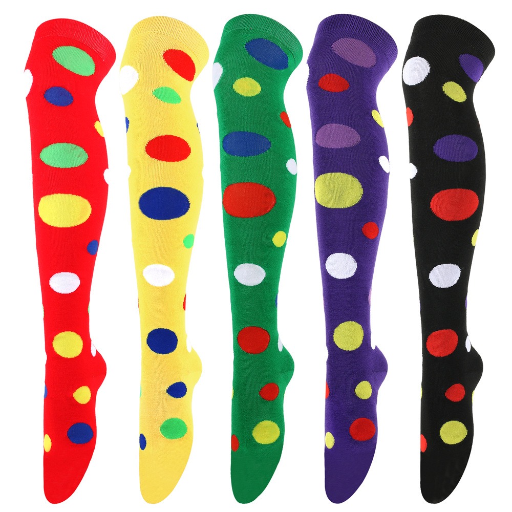 Cartoon Polka-dot Cow Stocking - مراجعة Cosplay Prop Designer وسعره