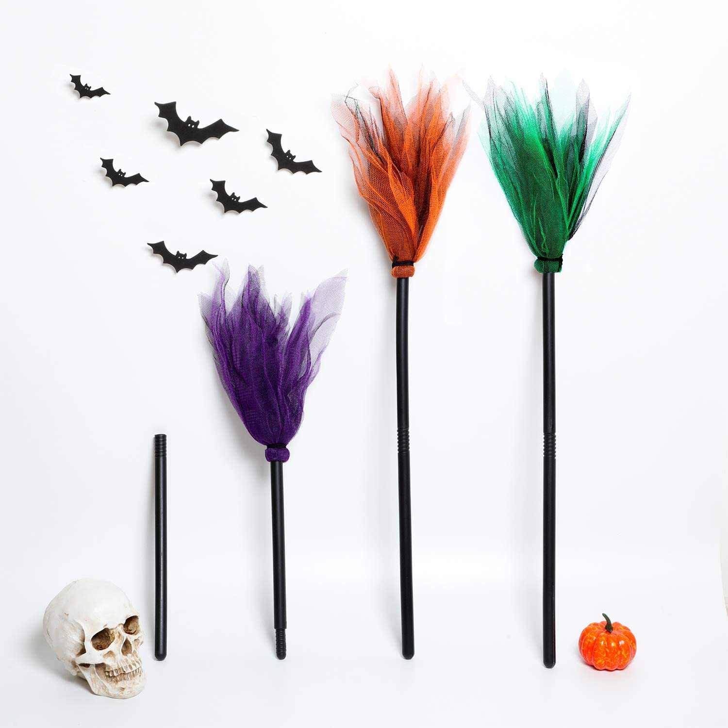 Halloween LED Witch Broom, Det - مراجعة Detachable Cosplay Prop وسعره