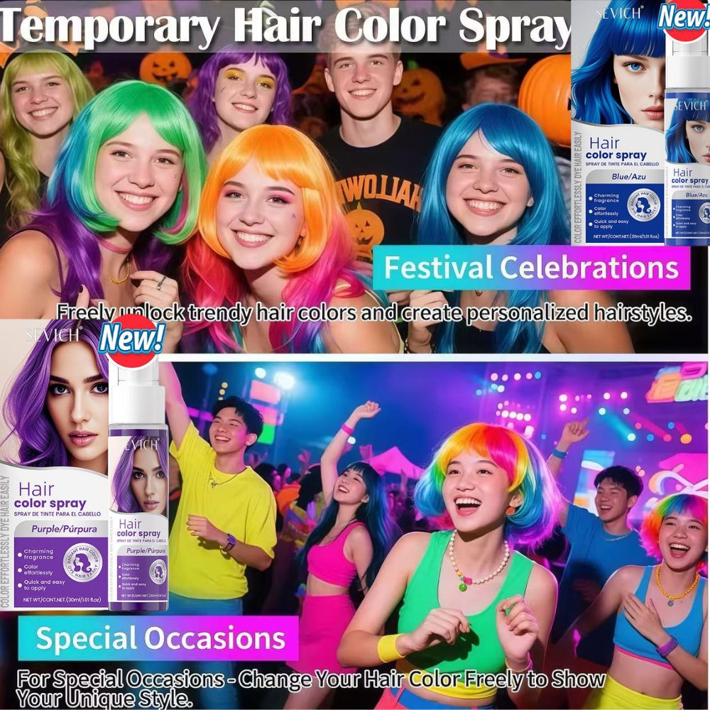 8 Colors Hair Color Spray Disp - مراجعة Hair Spray Color وسعره
