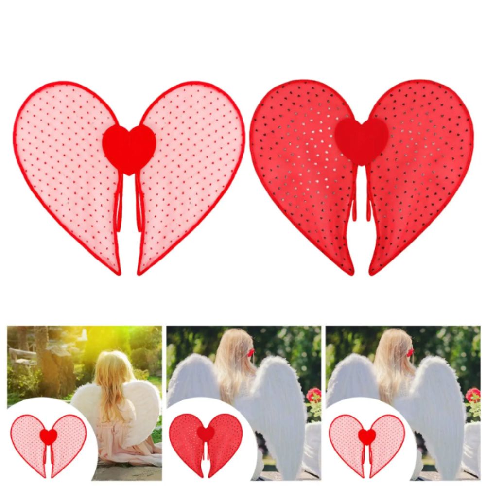 Organza Material Heart Wings H - مراجعة Cosplay Prop Designer وسعره