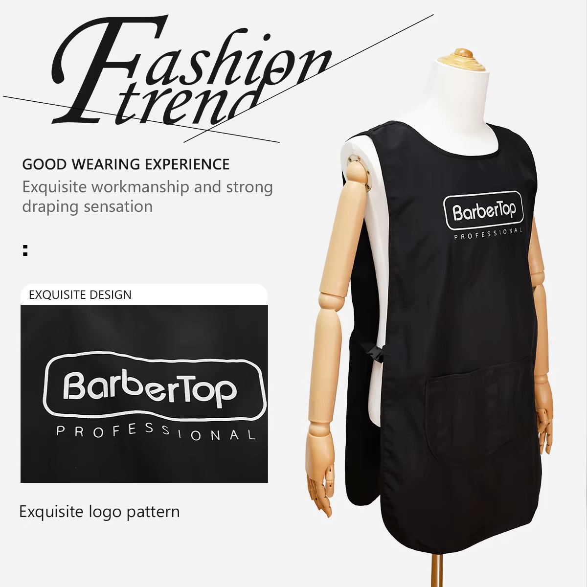 Barbertop Black Stylist Apron  - مراجعة Hair Spray Color وسعره