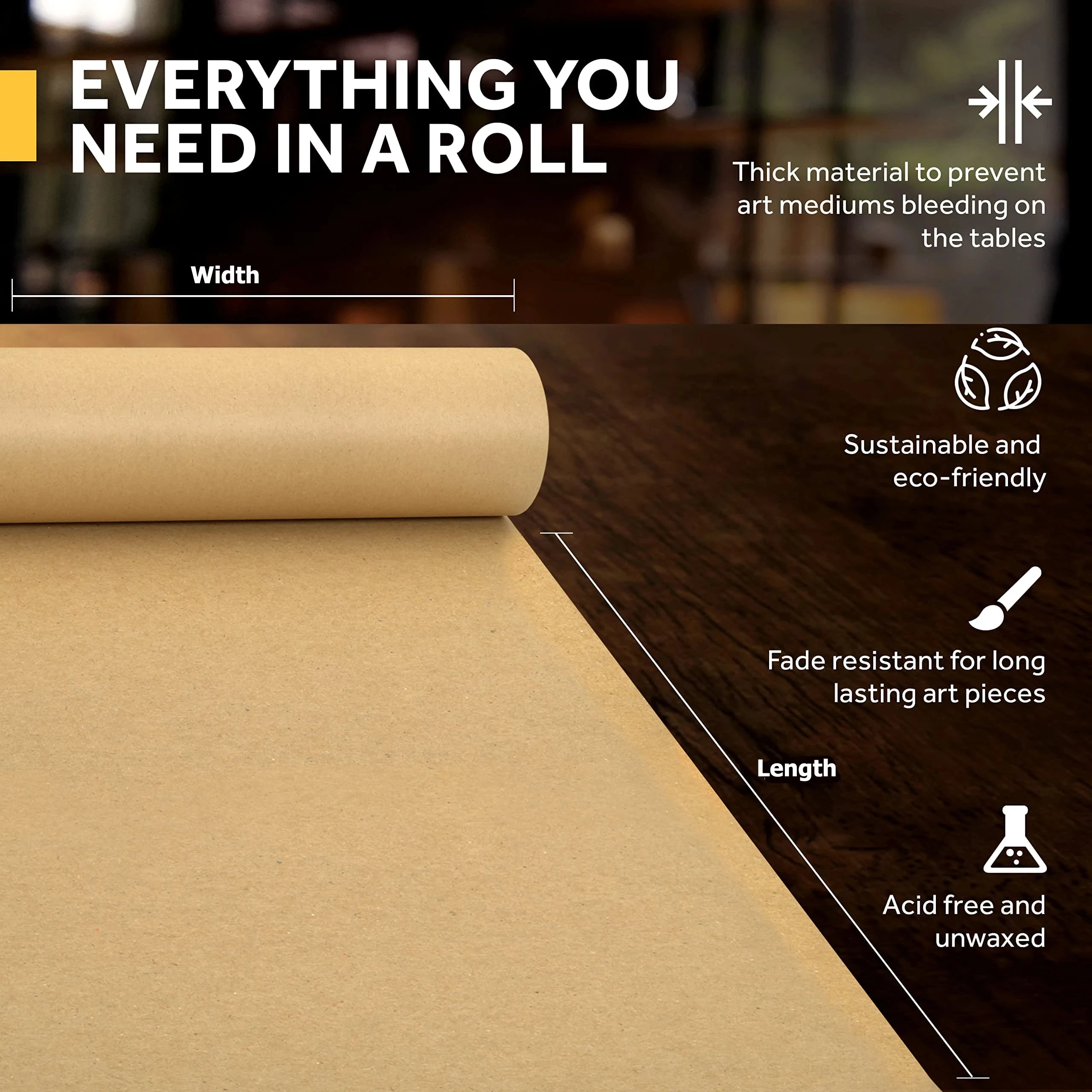 Kraft Paper Brown Ideal for Gi - مراجعة Craft Foam Roll وسعره