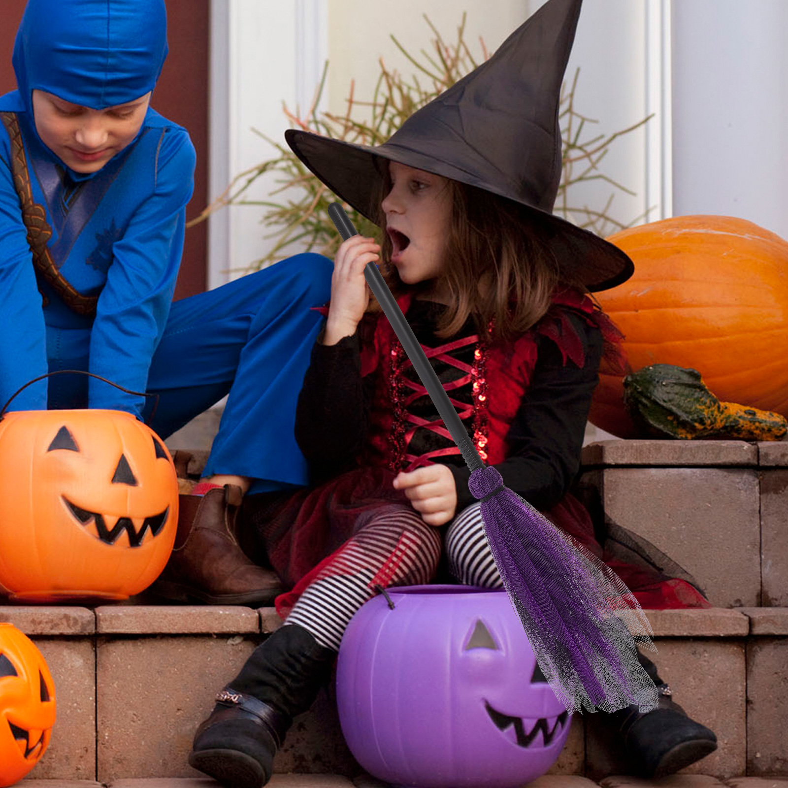 Halloween Witch Kids Cosplay B - مراجعة Detachable Cosplay Prop وسعره