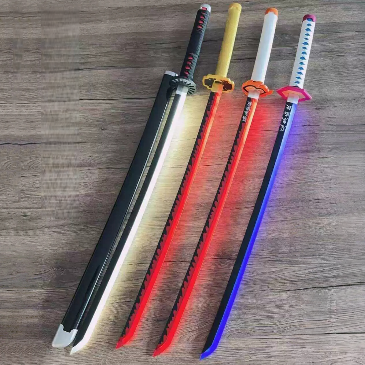 40inch Glow Demon Slayer Katan - مراجعة Cosplay Prop Katana وسعره
