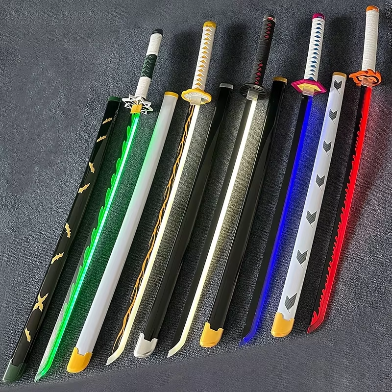 40inch Glow Demon Slayer Katan - مراجعة Cosplay Prop Katana وسعره
