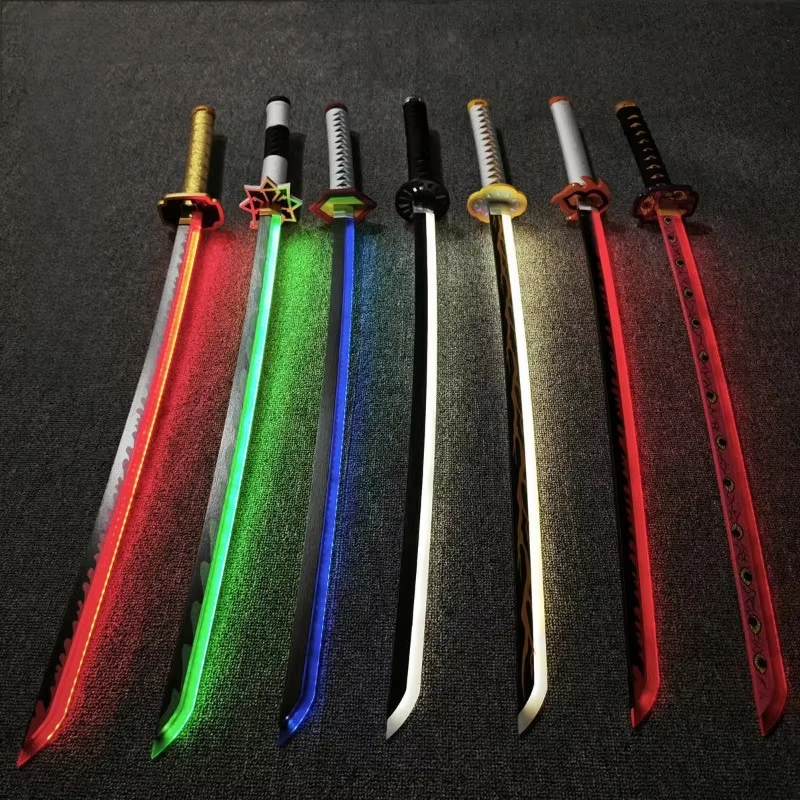 40inch Glow Demon Slayer Katan - مراجعة Cosplay Prop Katana وسعره