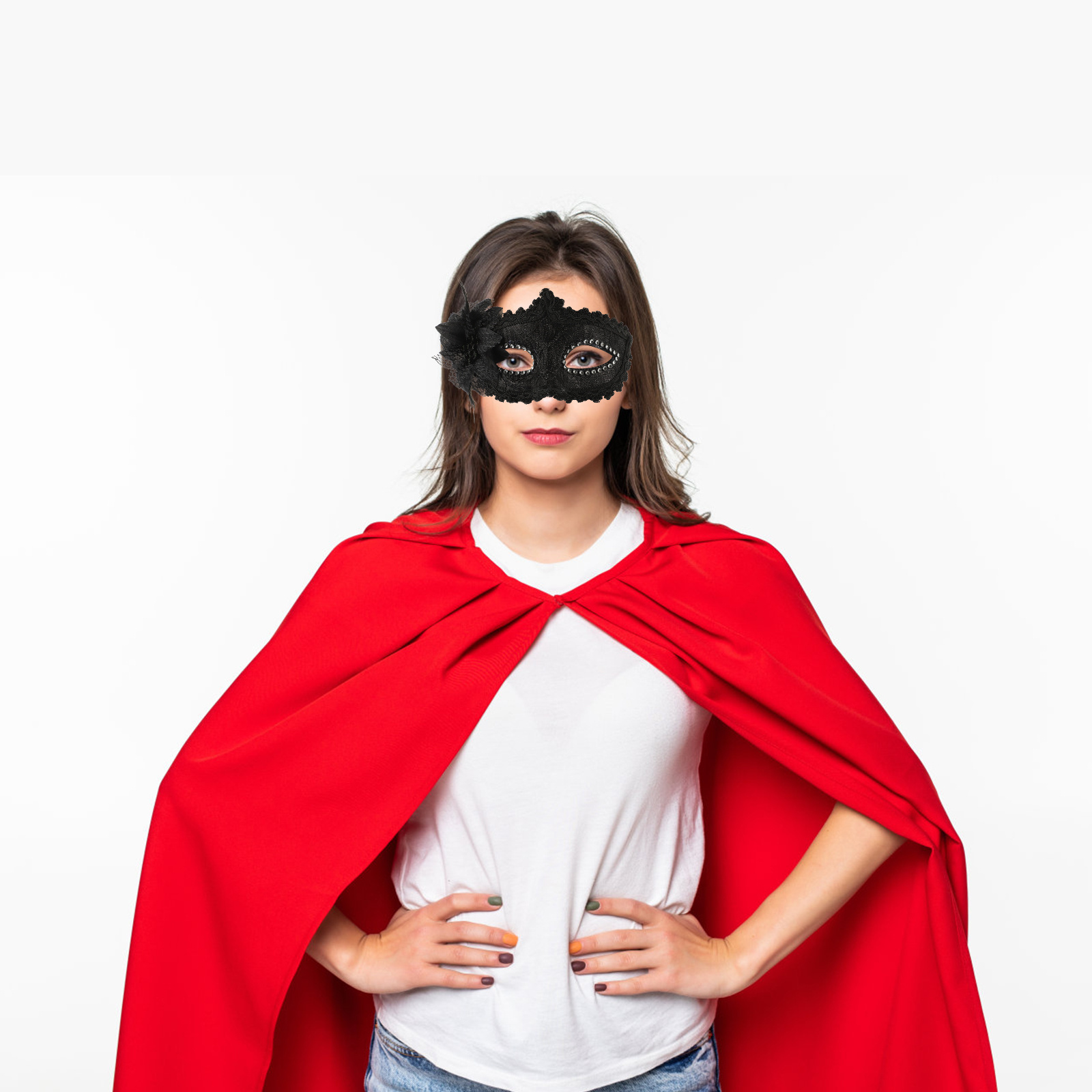 Princess Lace Mask Half Face M - مراجعة Cosplay Prop Designer وسعره