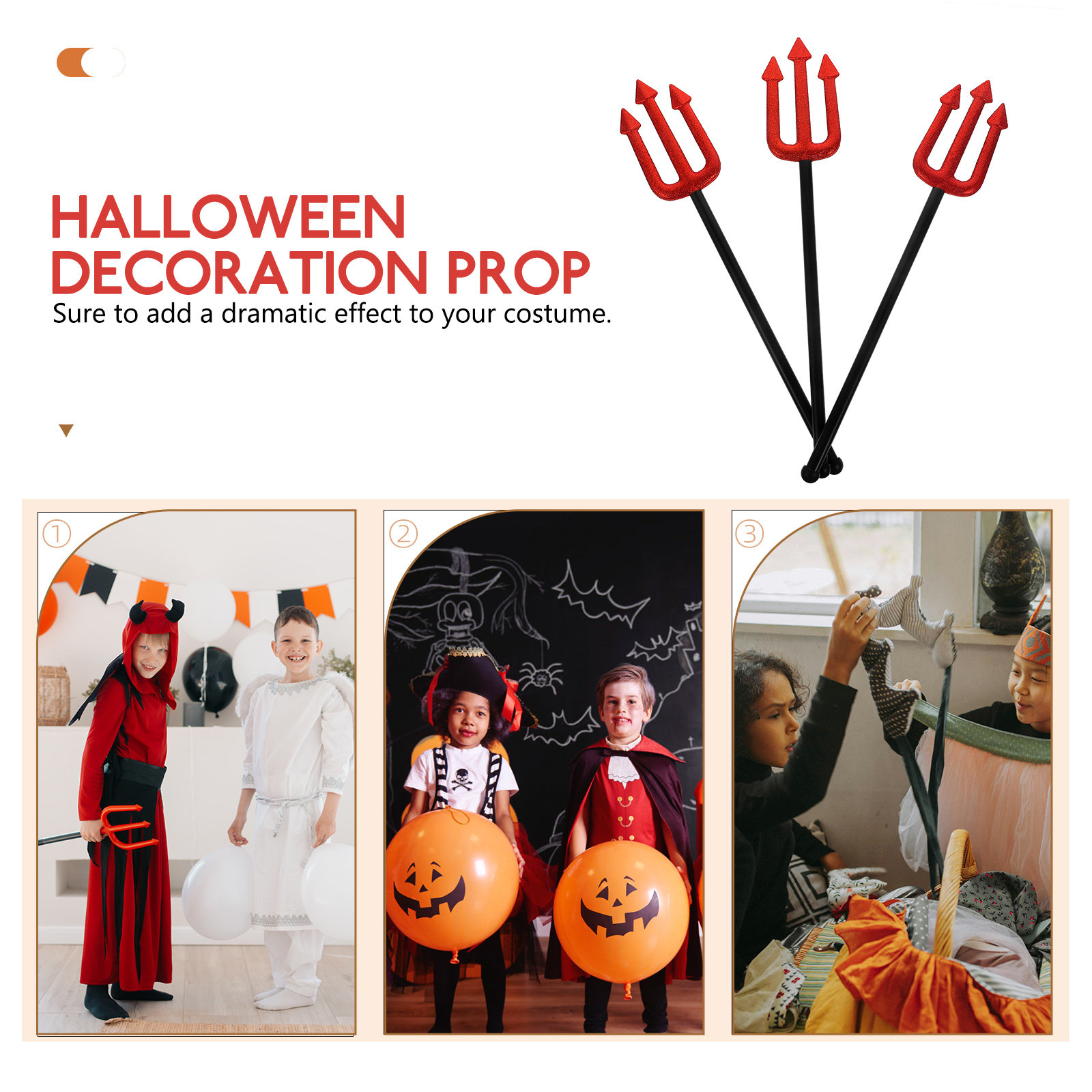 3Pcs Devil Cosplay Pitch Fork  - مراجعة Detachable Cosplay Prop وسعره