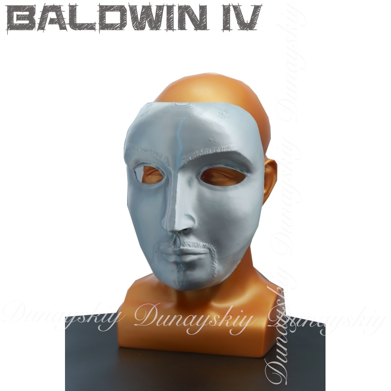 Halloween Baldwin IV Mask Cosp - مراجعة Cosplay Prop 3D Print وسعره