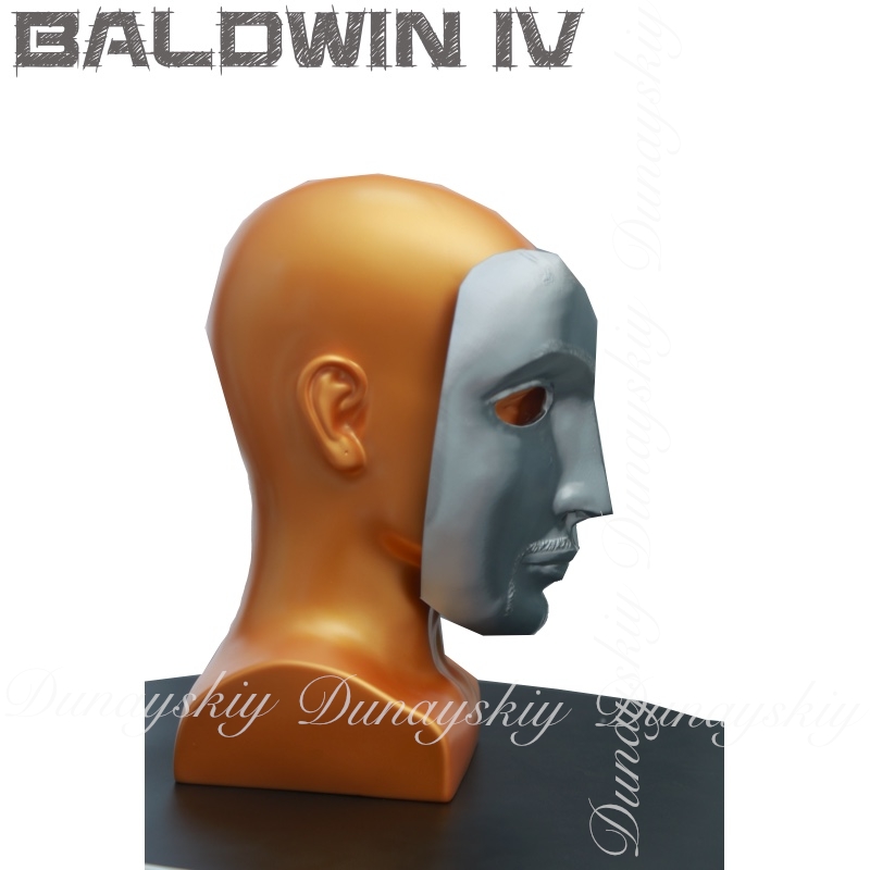 Halloween Baldwin IV Mask Cosp - مراجعة Cosplay Prop 3D Print وسعره