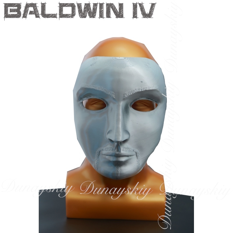 Halloween Baldwin IV Mask Cosp - مراجعة Cosplay Prop 3D Print وسعره