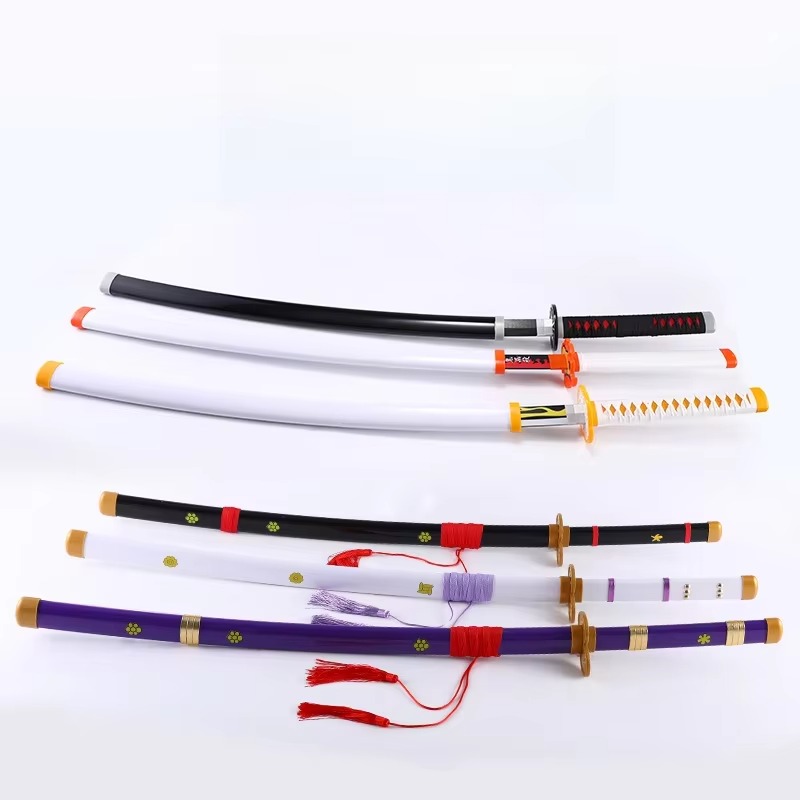 41in/104cm Demon Slayer Katana - مراجعة Cosplay Prop Katana وسعره
