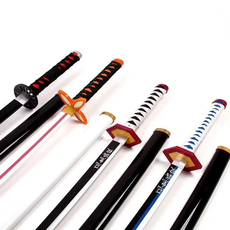 41in/104cm Demon Slayer Katana - مراجعة Cosplay Prop Katana وسعره