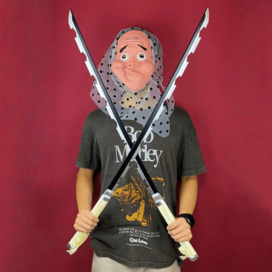 40inch Demon Slayer Inosuke Ka - مراجعة Cosplay Prop Katana وسعره