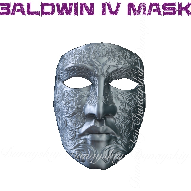 Halloween Baldwin IV Mask Cosp - مراجعة Cosplay Prop 3D Print وسعره