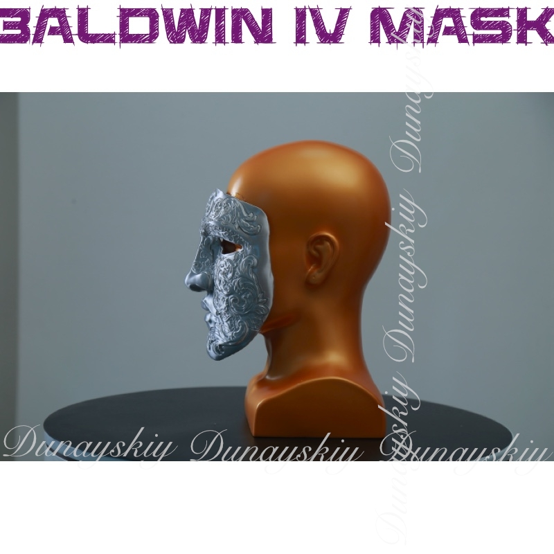 Halloween Baldwin IV Mask Cosp - مراجعة Cosplay Prop 3D Print وسعره