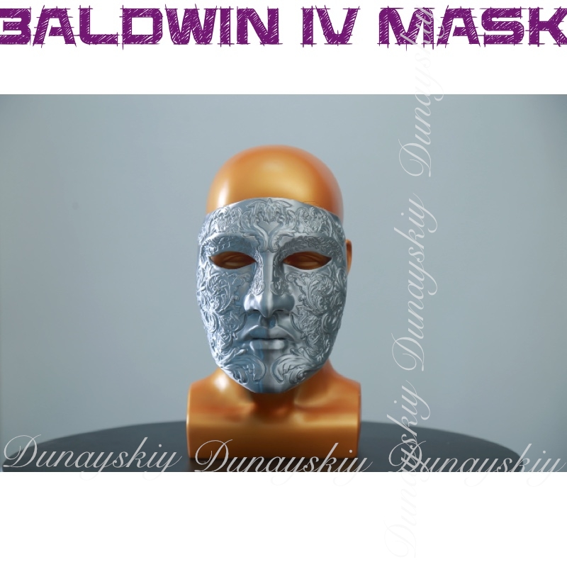 Halloween Baldwin IV Mask Cosp - مراجعة Cosplay Prop 3D Print وسعره