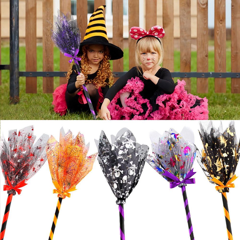 Halloween Witch Broom with LED - مراجعة Detachable Cosplay Prop وسعره