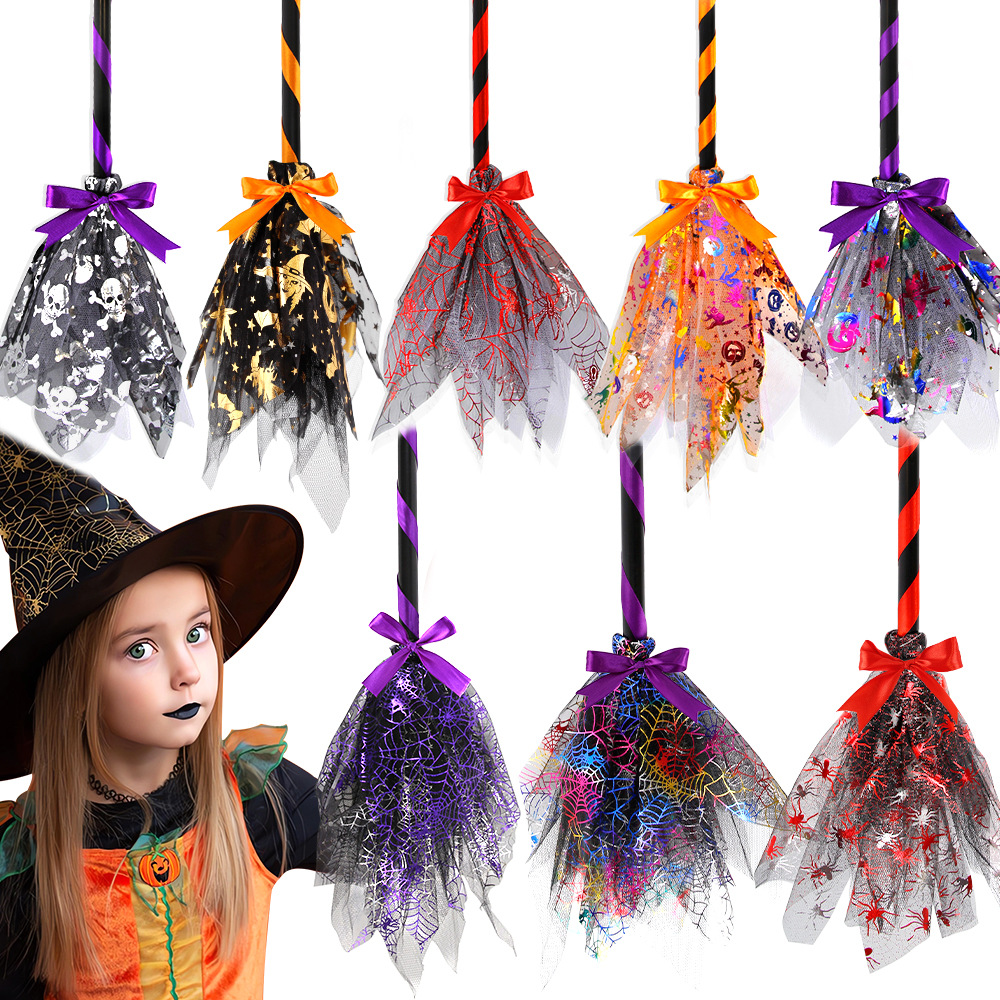 Halloween Witch Broom with LED - مراجعة Detachable Cosplay Prop وسعره