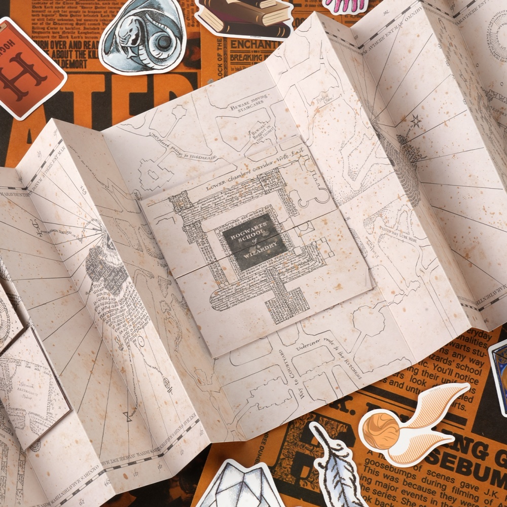 1PC Map Of The Marauder's Scho - مراجعة Cosplay Props وسعره